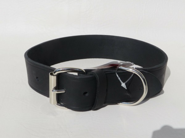 Fettlederhalsband Hunde-Halsband stark Softleder 45/50/55/60cm